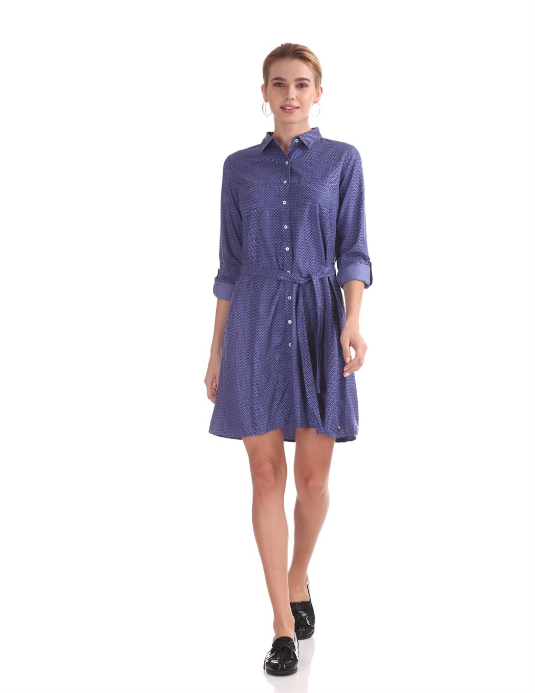U.S. Polo Assn. Women Casual Wear Printed Dress